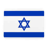 Imã flexível patriótica com bandeira de Israel