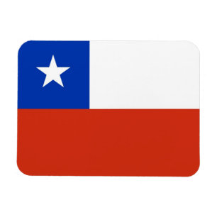 Ímã Imã flexível patriótica com bandeira do Chile