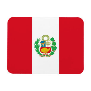 Ímã Imã flexível patriótica com bandeira do Peru