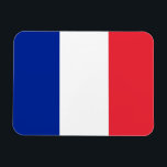 Ímã Imã flexível patriótica com bandeira francesa<br><div class="desc">Mostre o seu orgulho francês com este ímã flexível com a bandeira da França! Feito com materiais duráveis, este ímã é mais do que apenas um acessório funcional; é uma expressão vibrante da herança e identidade francesas. O design ousado mostra orgulhosamente o icônico tricolor vertical do azul, do branco e...</div>