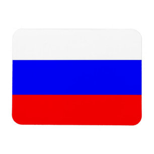 Ímã Imã flexível patriótico com bandeira da Rússia