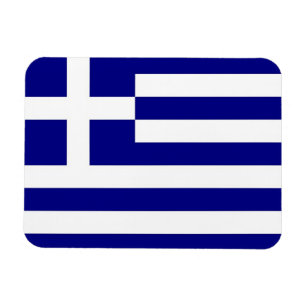 Ímã Imã flexível patriótico com bandeira de Grécia