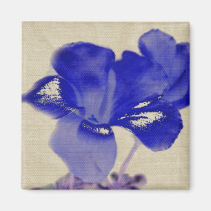 Imã Ímã floral azul da arte de Digitas