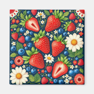 Imã ímã floral de morango