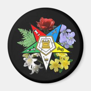 Imã Ímã floral do emblema da estrela oriental