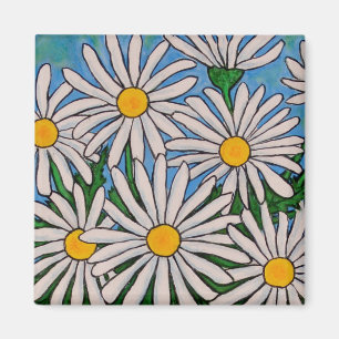 Imã Ímã floral Funky da margarida