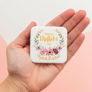 Imã Ímã Floral Personalizado Feliz Dia das Mães