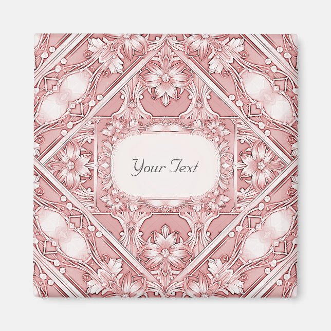 Imã Ímã Floral Rosa (Frente)