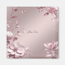 Imã Ímã Floral Rosa Delicado
