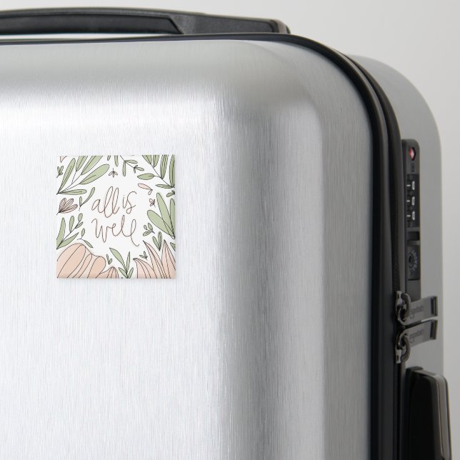 Imã Ímã Floral Tudo Está Bem (In Situ (Luggage))