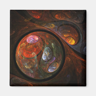Imã Ímã fluido do quadrado da arte abstracta da