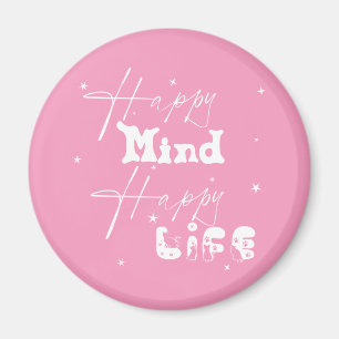 Imã Ímã Fofo Mente Feliz Vida Feliz