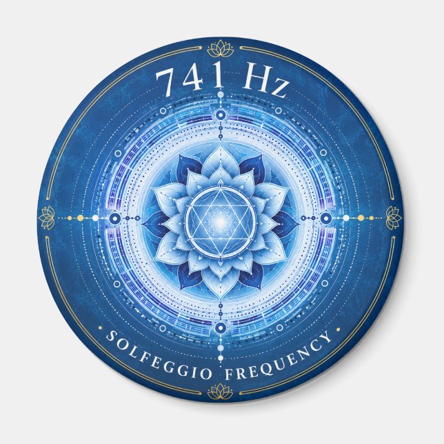 Imã Ímã Frequência Solfeggio 741 Hz (Frente)