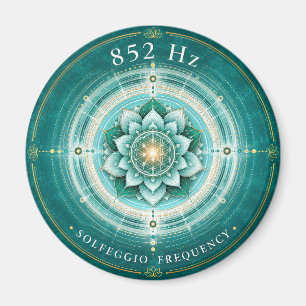 Imã Ímã Frequência Solfeggio 852 Hz Flor da Vida