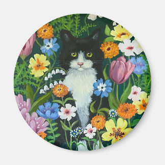 Imã Ímã Gato entre Flores