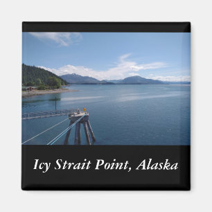 Imã Ímã gelado da foto da lembrança de Alaska do po