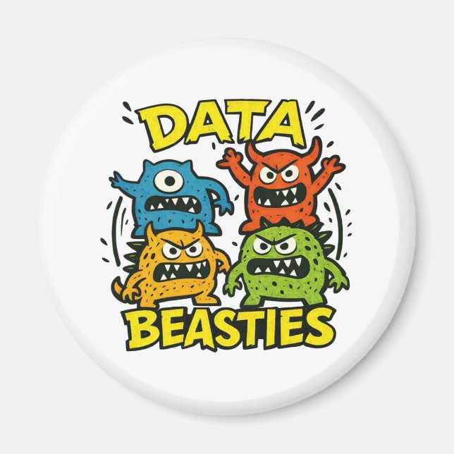 Imã Ímã Growly Data Beasties (Frente)