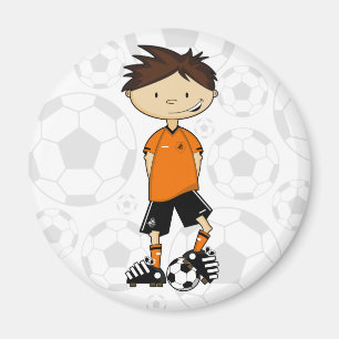 Imã Ímã holandês do menino do futebol