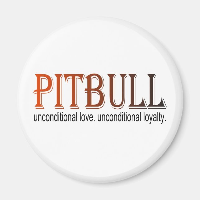 Imã ímã incondicional pitbull (Frente)