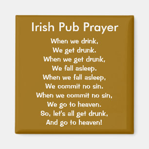 Imã Ímã irlandês da oração do bar
