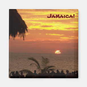 Imã Ímã jamaicano do por do sol - personalizado