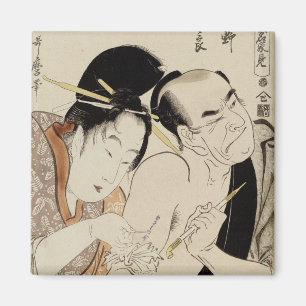 Imã Ímã japonês das belas artes do artista do tatua