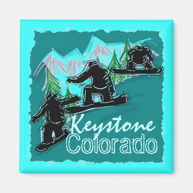 Imã ímã Keystone Colorado (Frente)