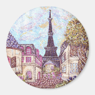 Imã Ímã Kristie Hubler do pointillism da arquitectur