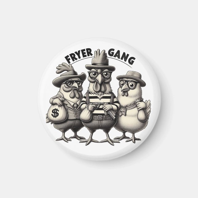 Imã Ímã "Ladrões de Frango dos Anos 1930" (Frente)