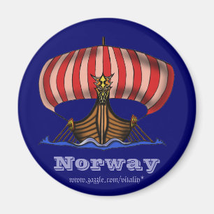 Imã Ímã legal de Noruega do navio de Viking