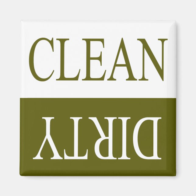 Imã Ímã limpa para-louça verde-oliva (Frente)