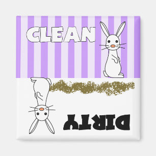 Imã Ímã limpo/sujo do coelho bonito da máquina de