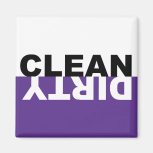 Imã Ímã limpo sujo do roxo da máquina de lavar lou
