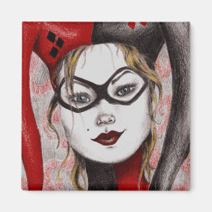 Imã Ímã louro bonito da arte da menina do bobo da
