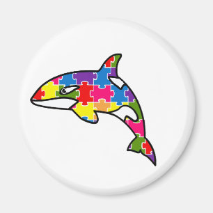 Imã Ímã (Magnet) Quebra-Cabeça - Baleia