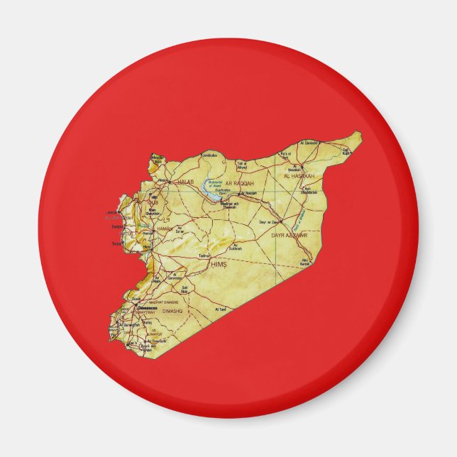 Imã Ímã Mapa da Síria (Frente)