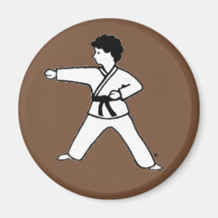 Imã Ímã marrom do miúdo 8 das artes marciais