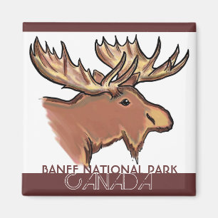 Imã Ímã marrom dos alces de Canadá do parque nacion