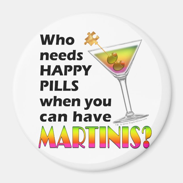 Imã Ímã - Martinis vs. Pílulas da Felicidade (Frente)