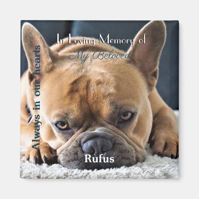 Imã Ímã Memorial com foto com texto - (Frente)