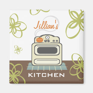 Imã Ímã moderno da cozinha do fogão retro