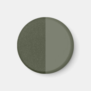 Imã Ímã Moderno Verde Musgo Two-Tone – Personalizável