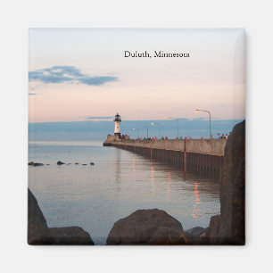 Imã Ímã norte Duluth da luz do cais do porto de
