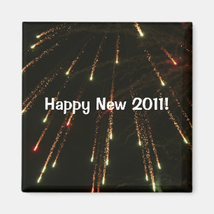 Imã Ímã novo feliz de 2011 fogos-de-artifício