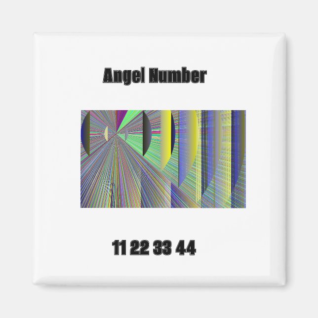 Imã Ímã Número do Anjo 11 22 33 44 (Frente)