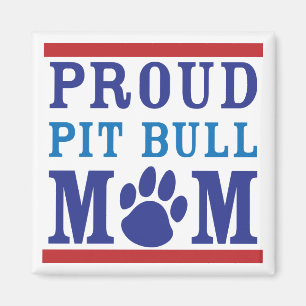 Imã Ímã orgulhoso da mamã do pitbull