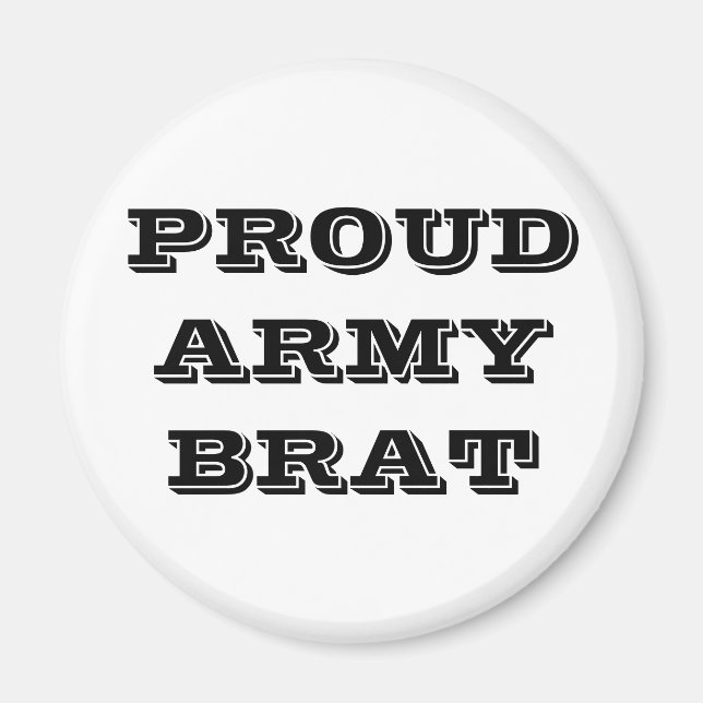 Imã Ímã Orgulhoso Pirralho do Exército (Frente)