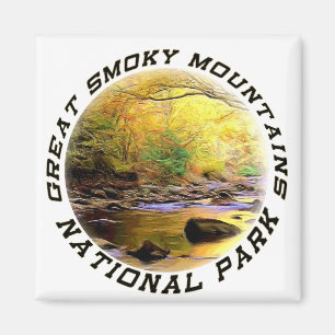 Imã Ímã ou porta copos de Great Smoky Mountains NP