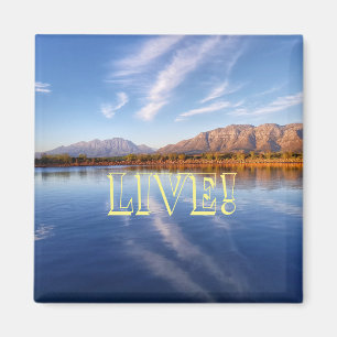 Imã Ímã Paisagem Montanhas Água Viva! Lago