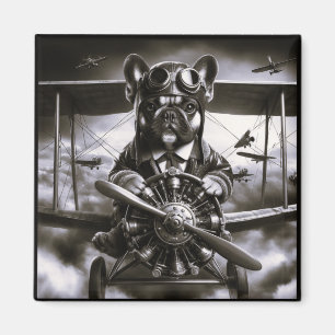 Imã ímã para aviador Bulldog francês